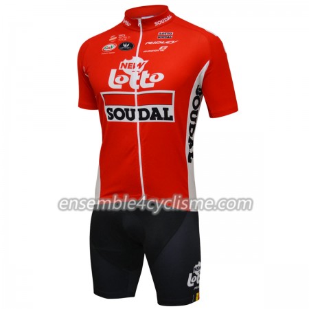 Tenue Maillot + Cuissard à Bretelles Tour de France 2018 Lotto Soudal N001